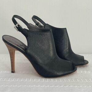 Coach Black Classic Leather Heels